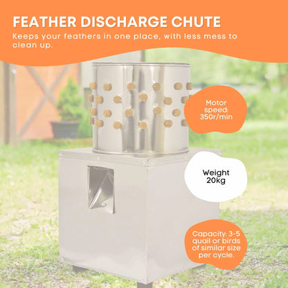 Rooster Farms 30cm Small Bird Feather Plucker Machine Quail Pigeon Defeathering - view 4
