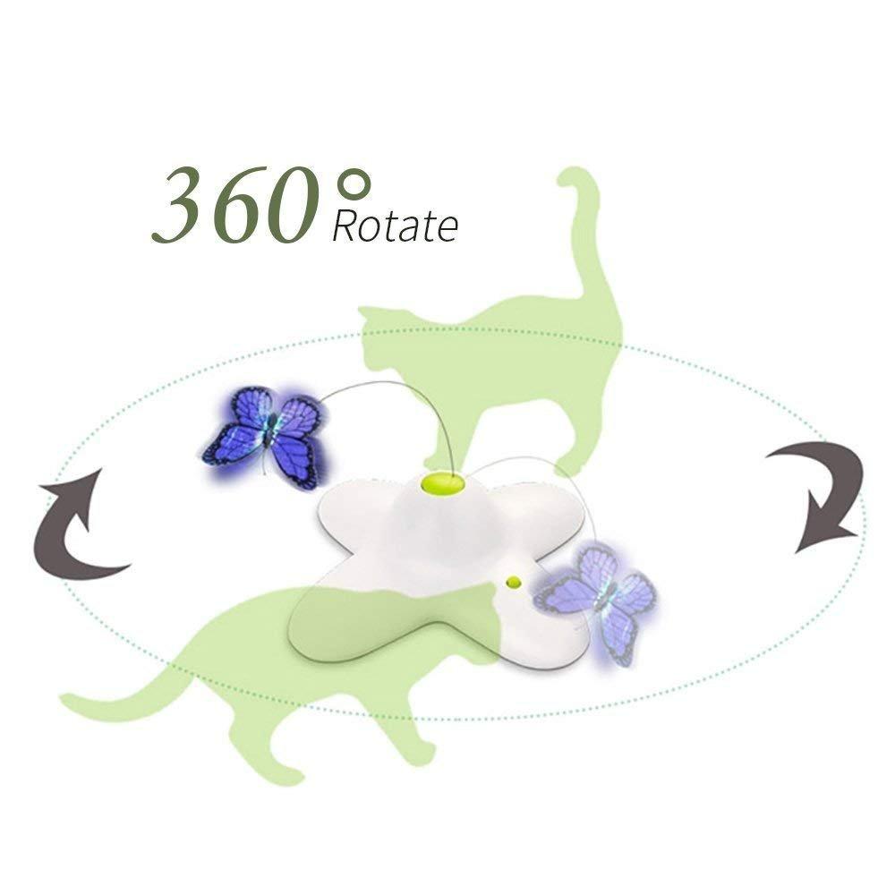 Flutter Bug Butterfly Cat Toy - Interactive Teaser Pet Kitty Play - All for Paws - view 2