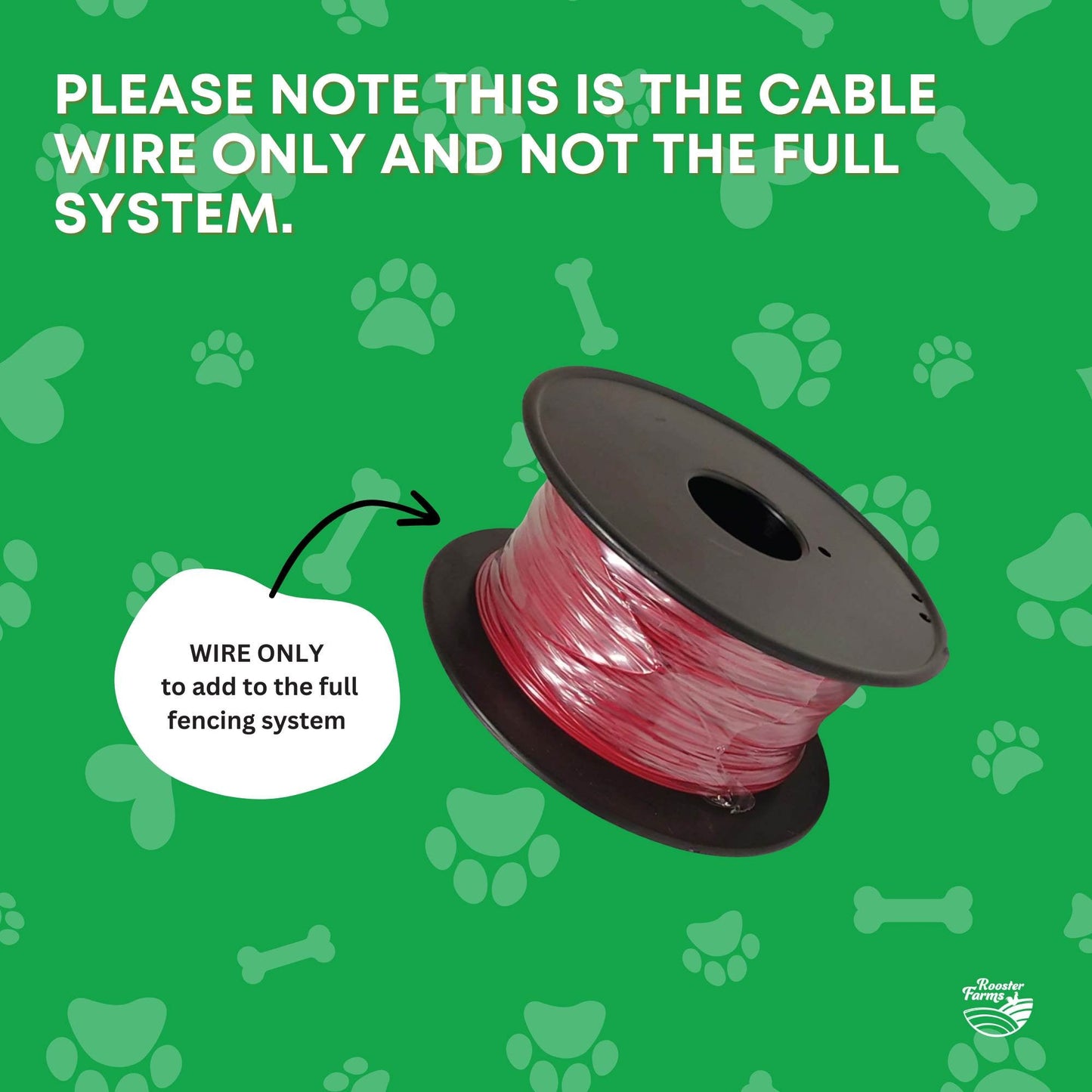 300m Boundary Wire - Solid Copper Dog Fence Underground Invisible Red Cable - view 7