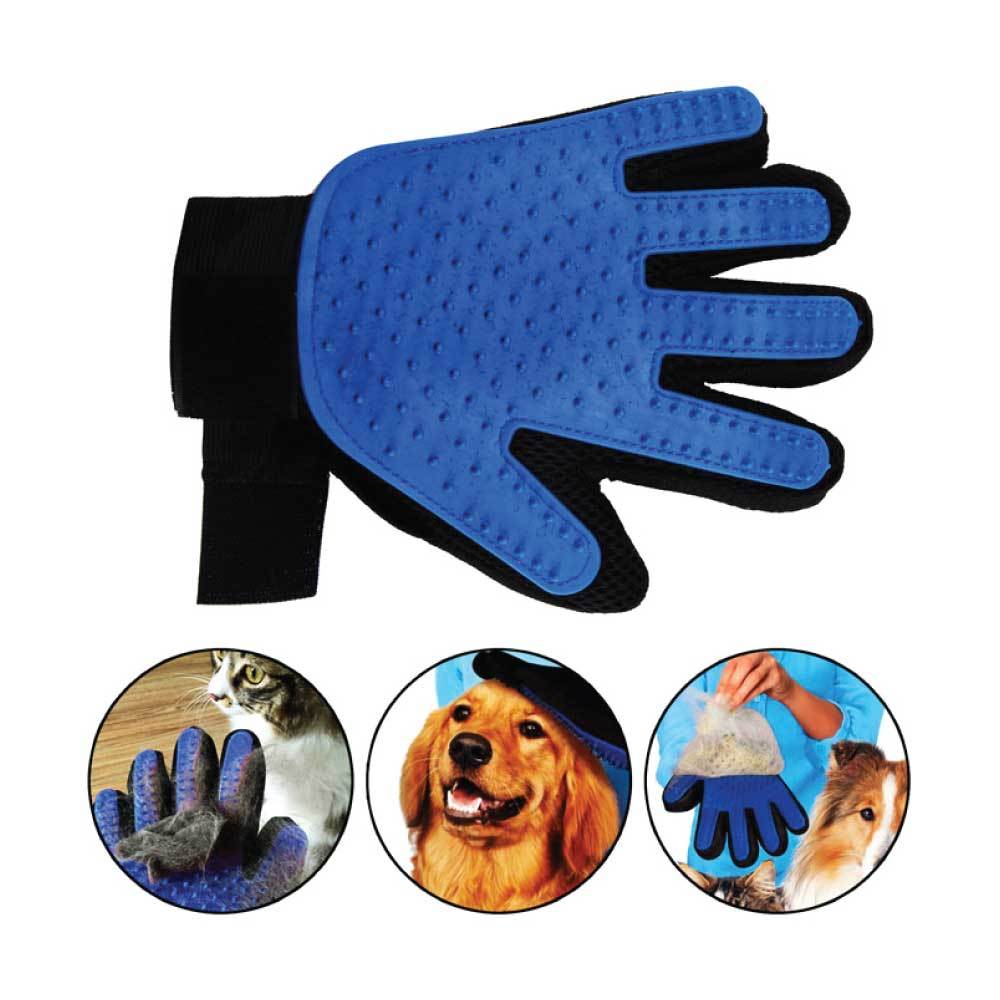 2in1 Pet Deshedding and Massage Glove - Dog or Cat Hair Grooming Right Hand Mitt - view 2