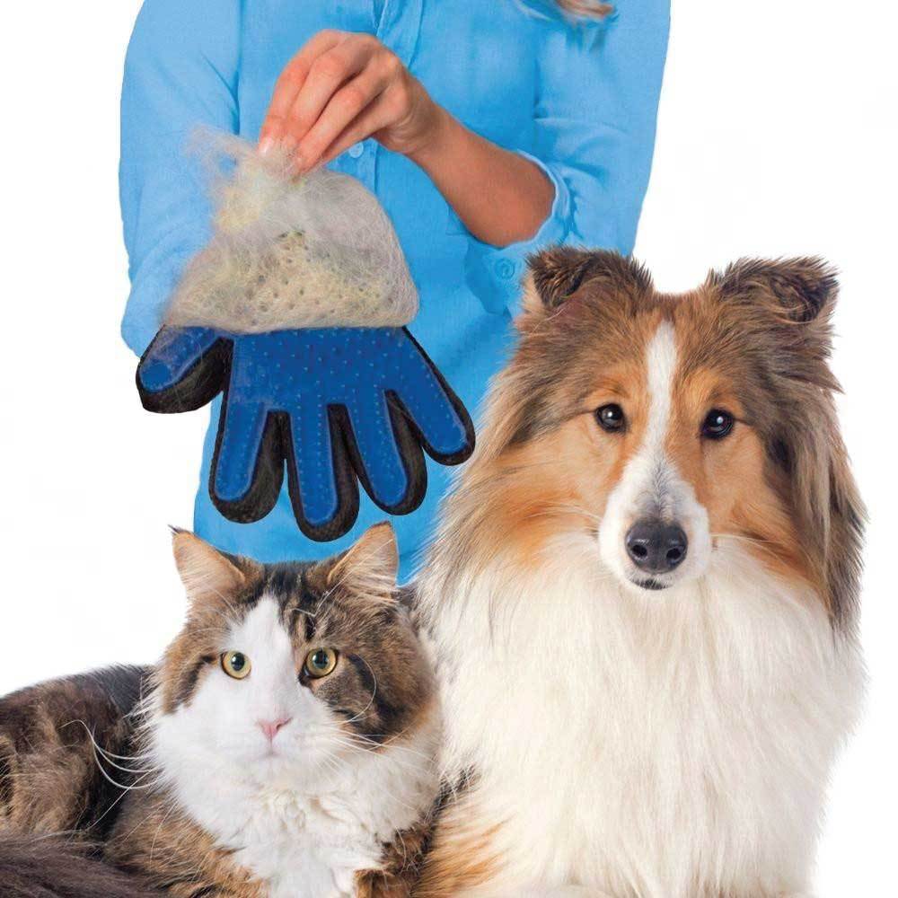 2in1 Pet Deshedding and Massage Glove - Dog or Cat Hair Grooming Right Hand Mitt - view 3