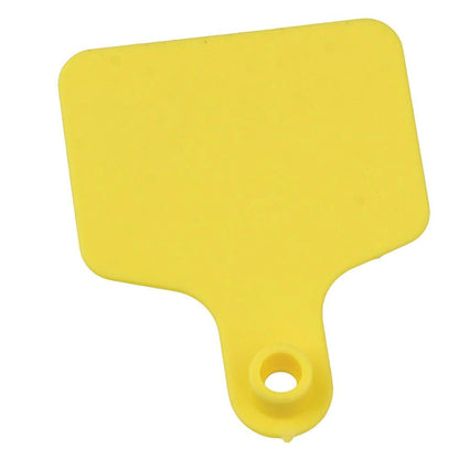 100x Cattle Ear Tags 6x7cm Set - Medium Yellow Blank Cow Sheep Livestock Label - view 2