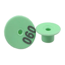 1-100 Cattle Number Ear Tags Set - Round Green Pig Sheep Goat Livestock Label - view 2