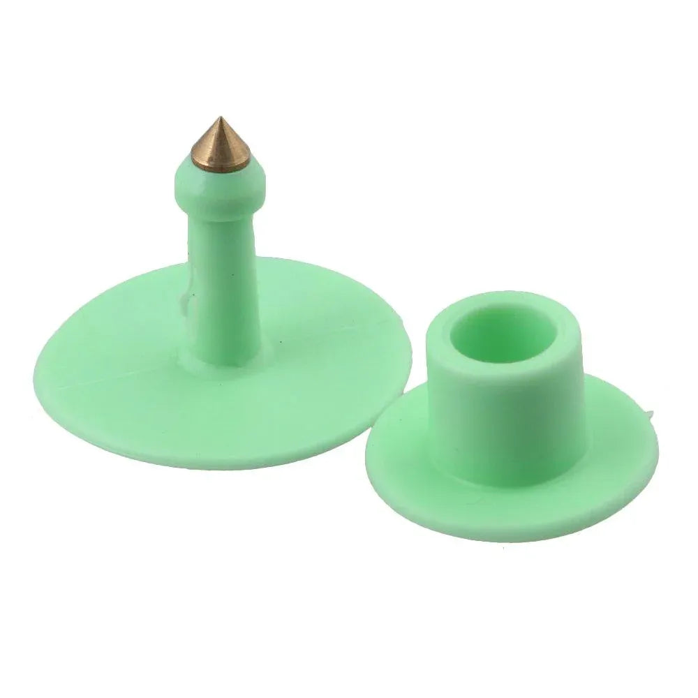1-100 Cattle Number Ear Tags Set - Round Green Pig Sheep Goat Livestock Label - view 3