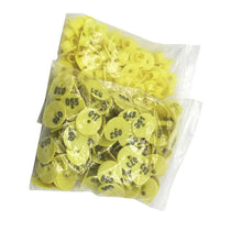 1-100 Cattle Number Ear Tags Set - Round Yellow Pig Sheep Goat Livestock Label - view 2
