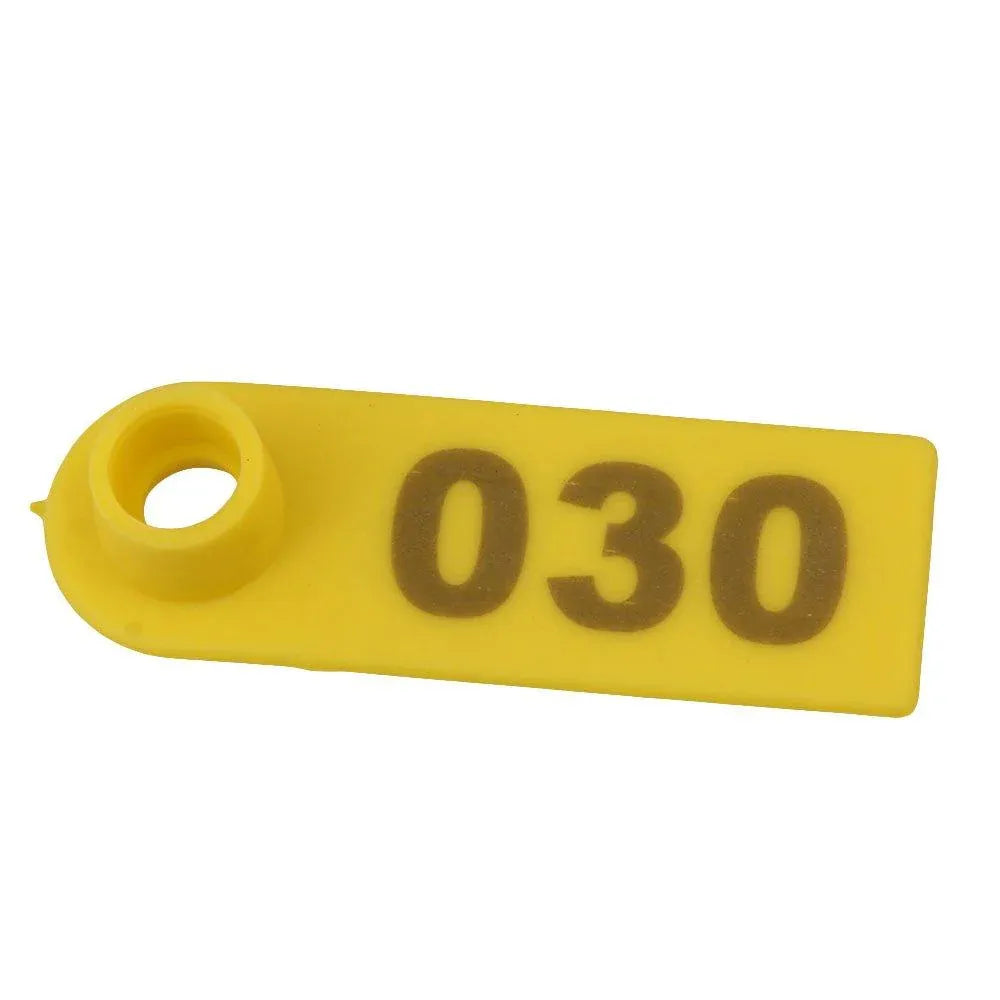 1-100 Cattle Number Ear Tag 5x2cm Set - Yellow Small Pig Sheep Livestock Label - view 4