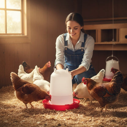 Rooster Farms 14L Automatic Chicken Drinker Poultry Waterer Bucket Chooks Ducks - view 2