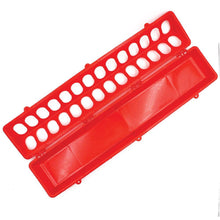 50cm Long Poultry Feeder Chicken Feeding Trough Red Plastic Flip Top Container - view 2