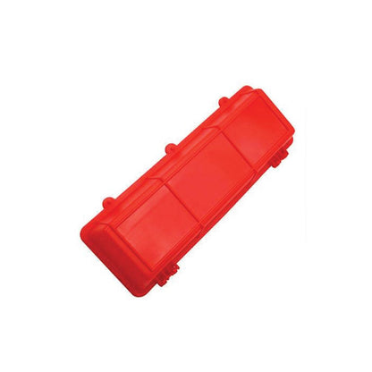 30cm Long Poultry Feeder Feeding Trough Chicken Chick Red Plastic Flip Top Container - view 3