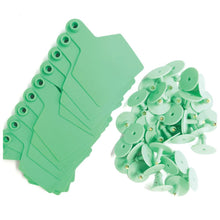 100x Cattle Ear Tags 7.5x10cm Set - XL Green Blank Cow Sheep Livestock Labels - view 2