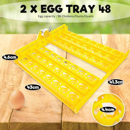 Rooster Farms Electric 96 Egg Incubator + Accessories for Chicken Quail Duck - view 8