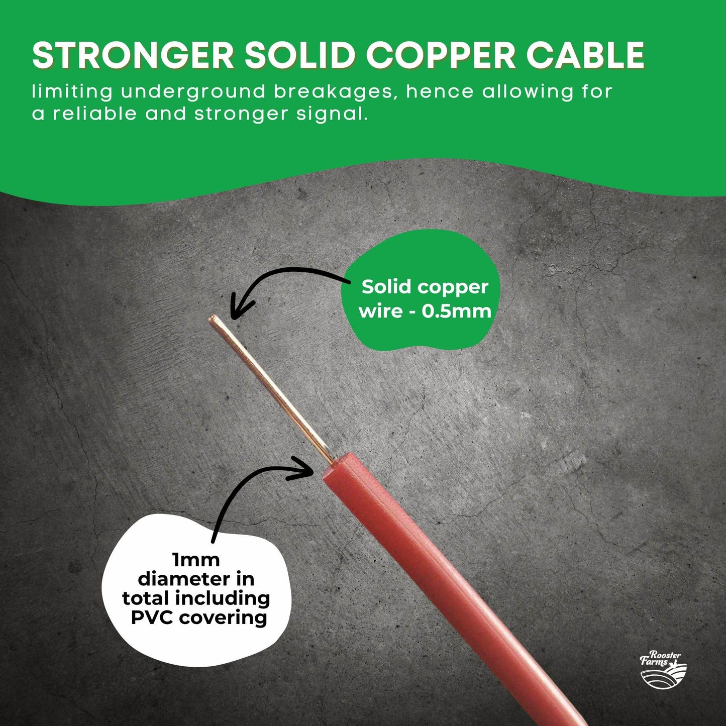 Rooster Farms 500m Dog Fence Underground Boundary Wire Cable - For TP16 Collar - view 4