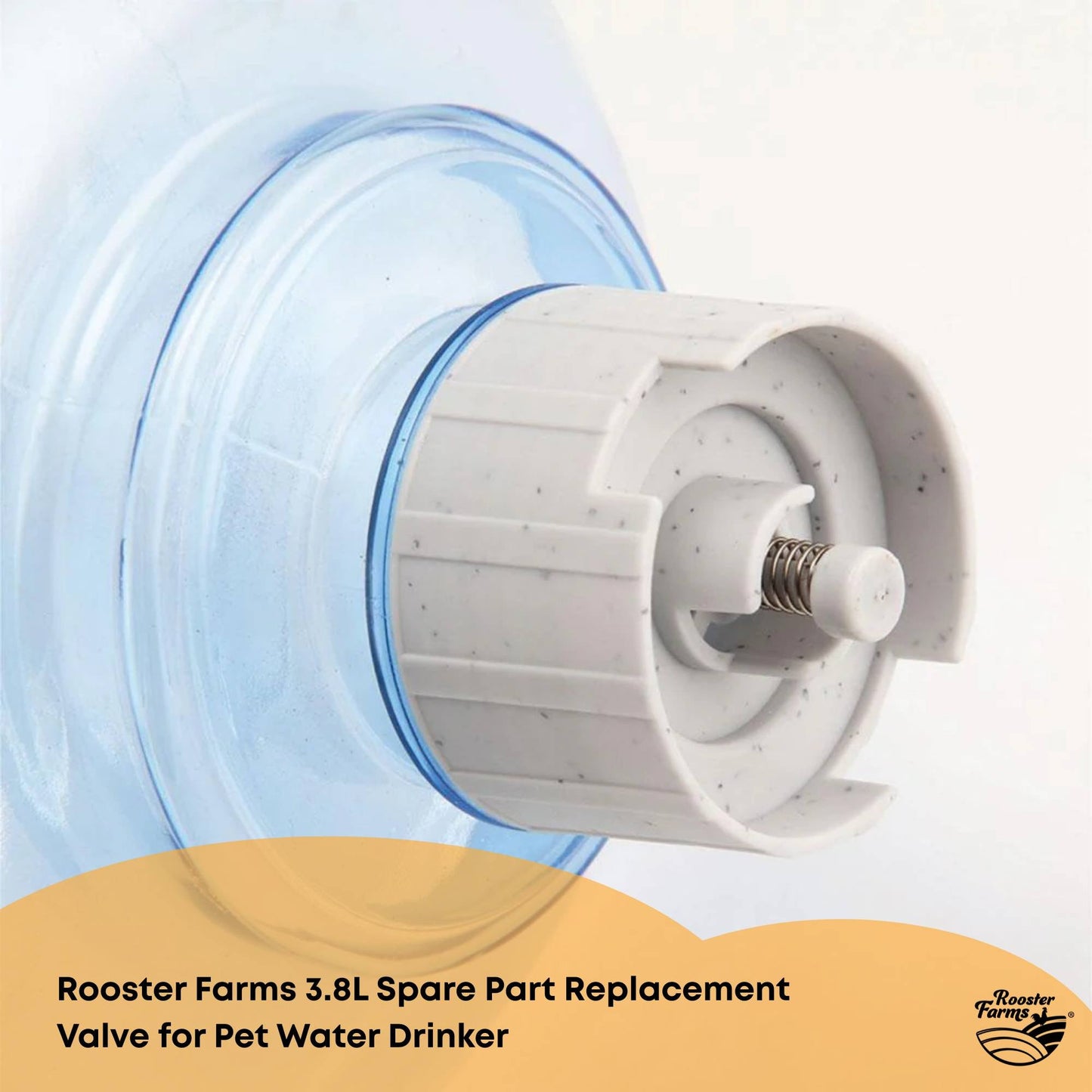 Rooster Farms Replacement Valve Spare Part for 3.8L Pet Water Drinker Dispenser - view 2