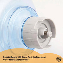 Rooster Farms Replacement Valve Spare Part for 3.8L Pet Water Drinker Dispenser - view 2