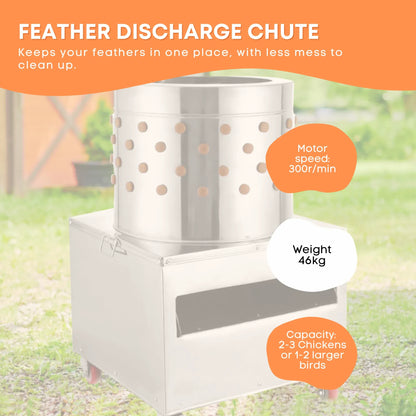 Rooster Farms 50cm Chicken Feather Plucker Electric Poultry Defeathering Machine - view 4