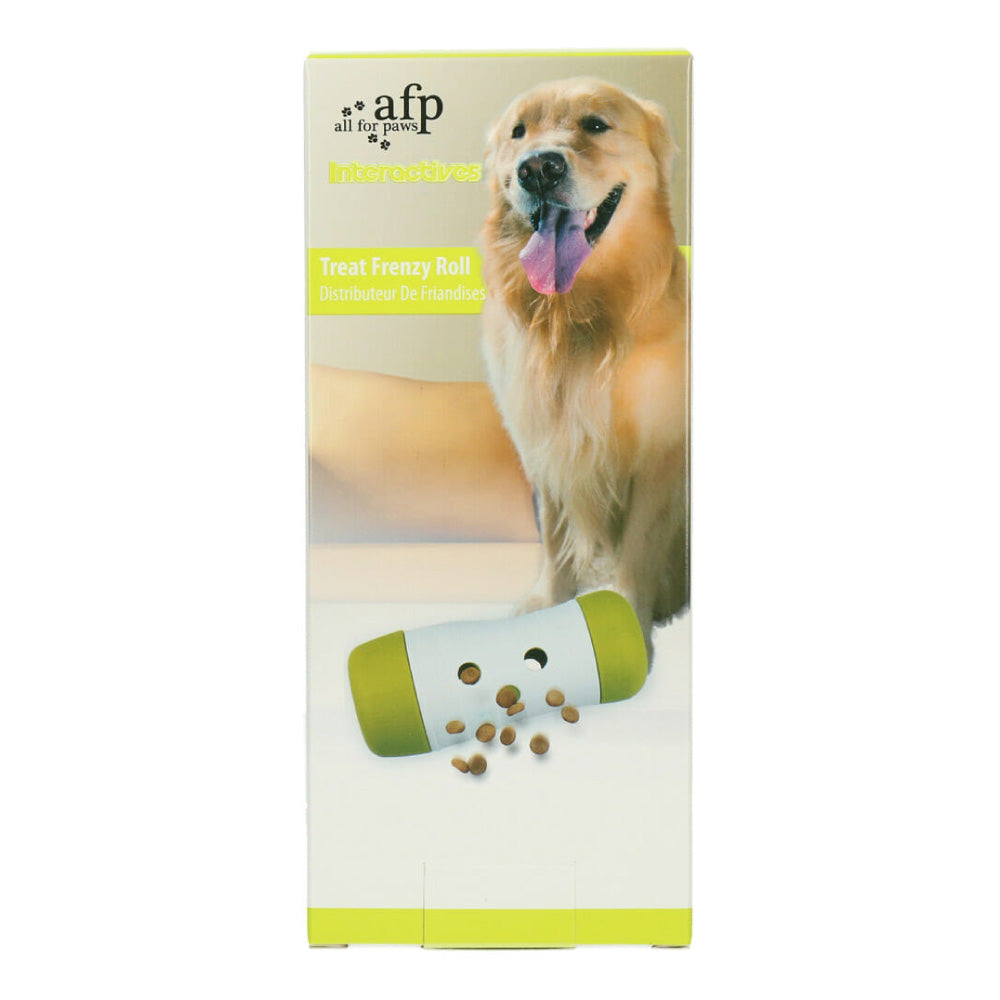Dog Treat Frenzy Roll - Interactive Dispenser Feeder Toy All For Paws Pet - view 4