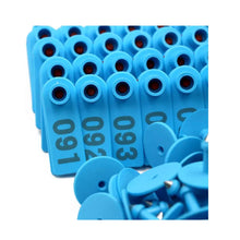 1-100 Cattle Number Ear Tags Set 5x2cm - Blue Small Cow Sheep Pig Livestock Label - view 2