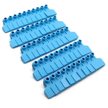 100x Cattle Ear Tags 5x4cm Set Cow Sheep Goat Blue Small Blank Livestock Label - view 2