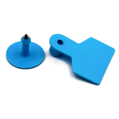 100x Cattle Ear Tags 5x4cm Set Cow Sheep Goat Blue Small Blank Livestock Label - view 3