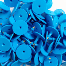 100x Cattle Ear Tags Set - Round Blue Pig Sheep Goat Small Blank Livestock Label - view 2