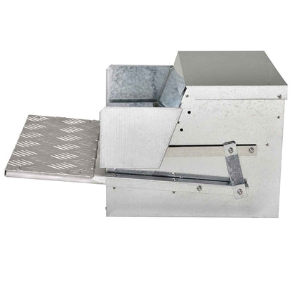 9kg Automatic Chook Chicken Feeder Poultry Auto Treadle Aluminium Metal Feeders - view 2