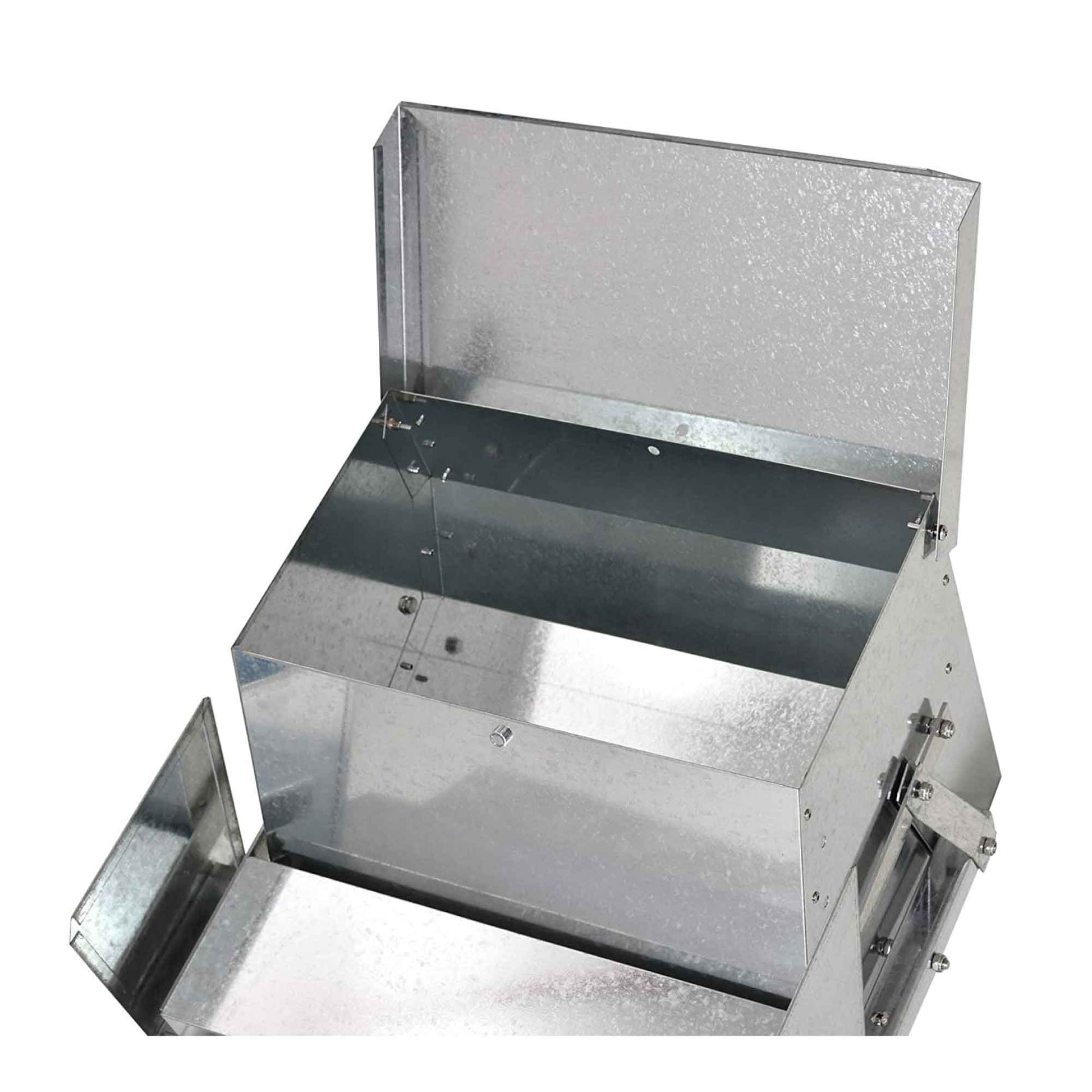 9kg Automatic Chook Chicken Feeder Poultry Auto Treadle Aluminium Metal Feeders - view 3