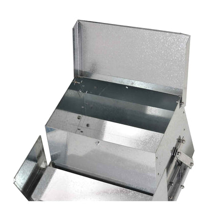 9kg Automatic Chook Chicken Feeder Poultry Auto Treadle Aluminium Metal Feeders - view 3