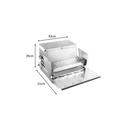 9kg Automatic Chook Chicken Feeder Poultry Auto Treadle Aluminium Metal Feeders - view 6
