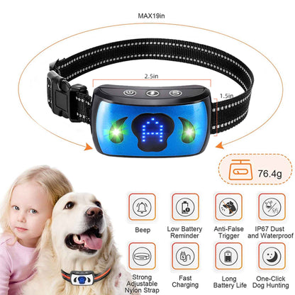 Dog Bark Collar - Vibration Magnetic Charging Waterproof Smart Barking Detection - view 3