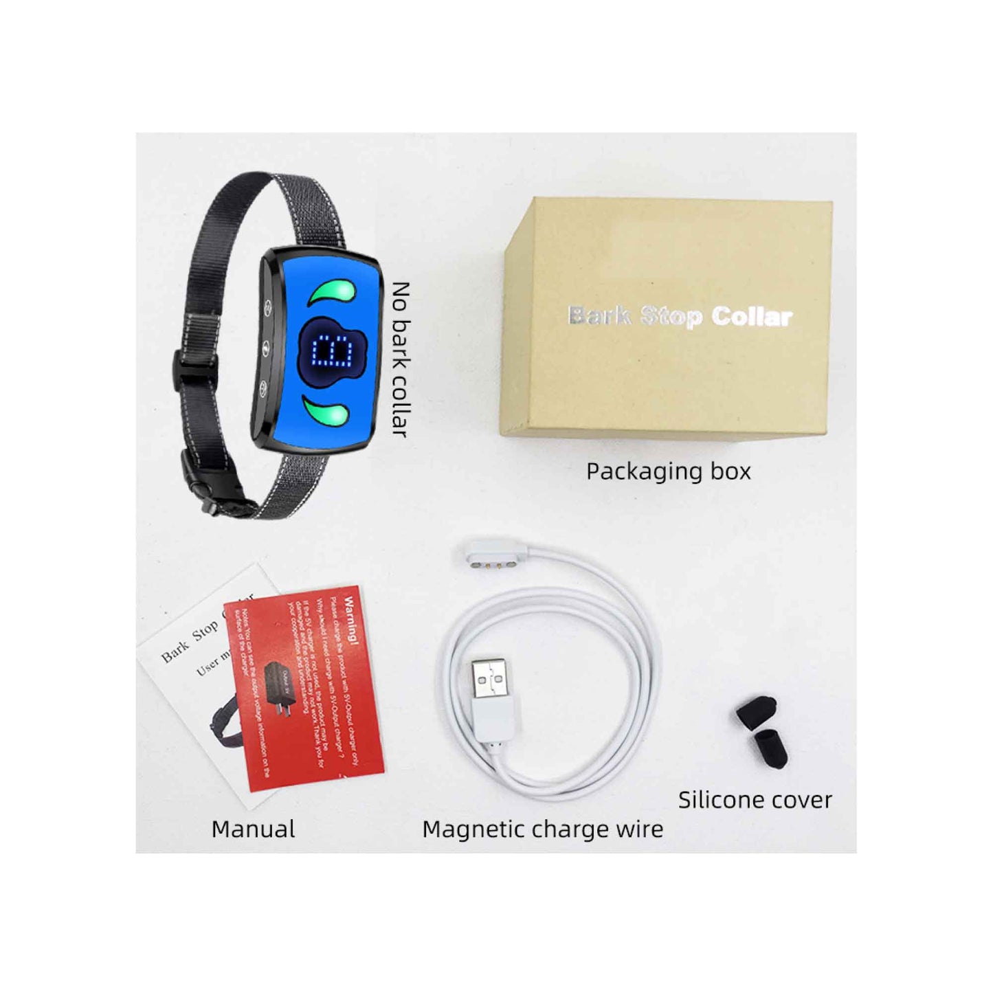 Dog Bark Collar - Vibration Magnetic Charging Waterproof Smart Barking Detection - view 9