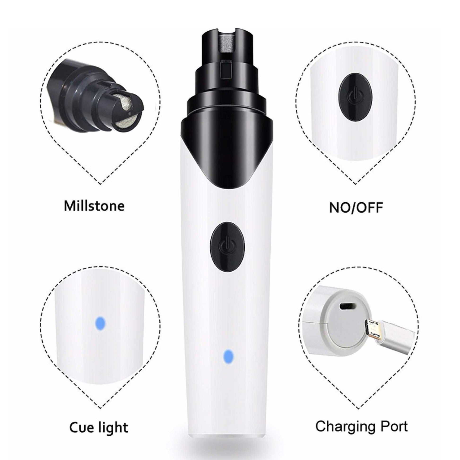 Pet Nail Grinder Dog Cat Electric Trimmer Rechargeable Clipper Claw Filer N8 - view 3