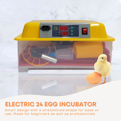 Rooster Farms Electric 24 Egg Incubator + Accessories for Chicken Quail Duck - view 2