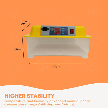 Rooster Farms Electric 24 Egg Incubator + Accessories for Chicken Quail Duck - view 4
