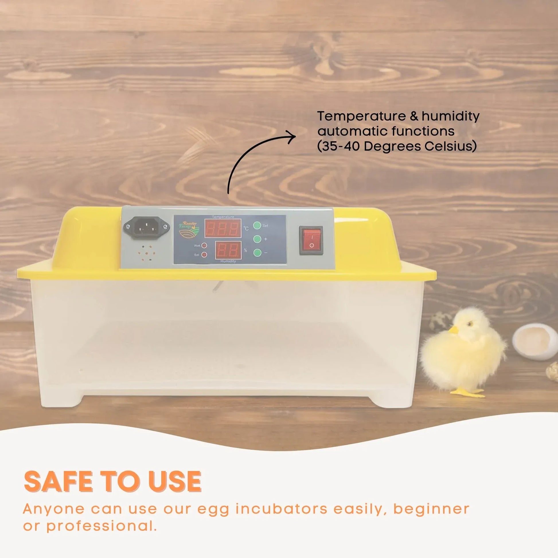Rooster Farms Electric 24 Egg Incubator + Accessories for Chicken Quail Duck - view 7