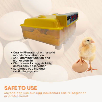 Rooster Farms Electric 48 Egg Incubator + Accessories for Chicken Quail Duck - view 6