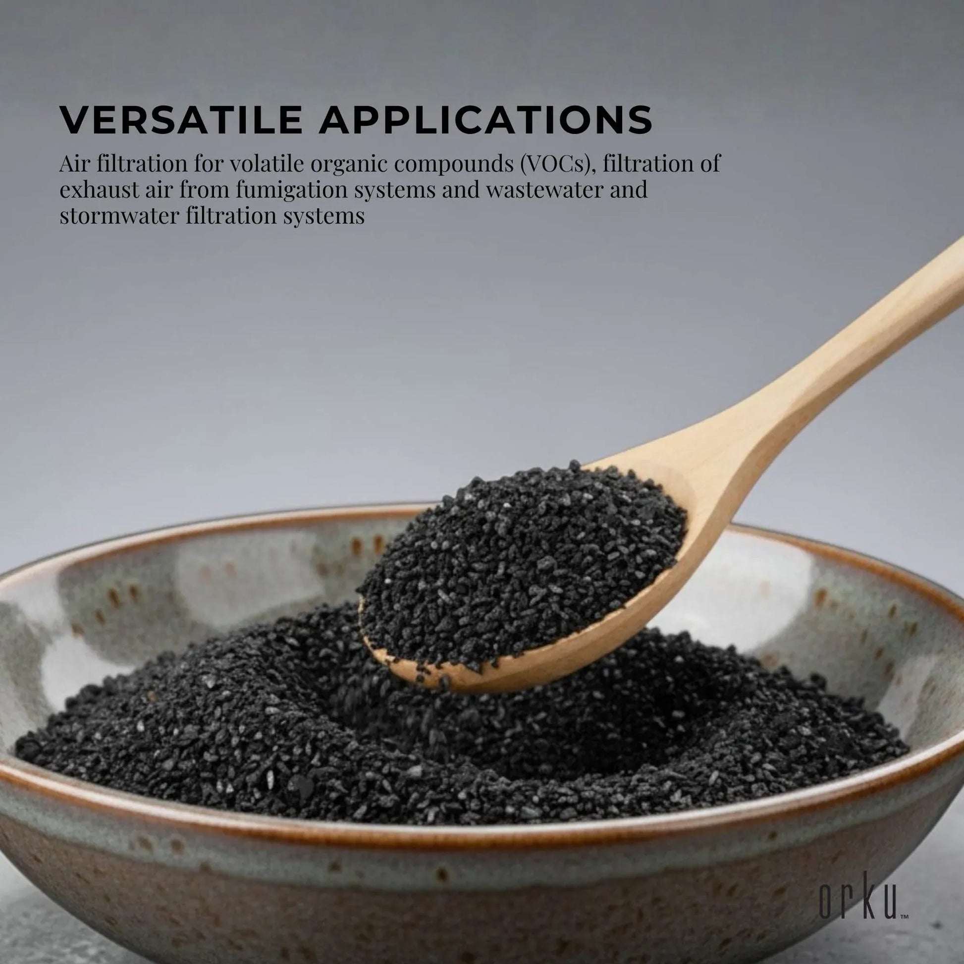 Orku Bulk 10Kg Granular Activated Carbon GAC Coconut Shell Charcoal Filtration - view 5