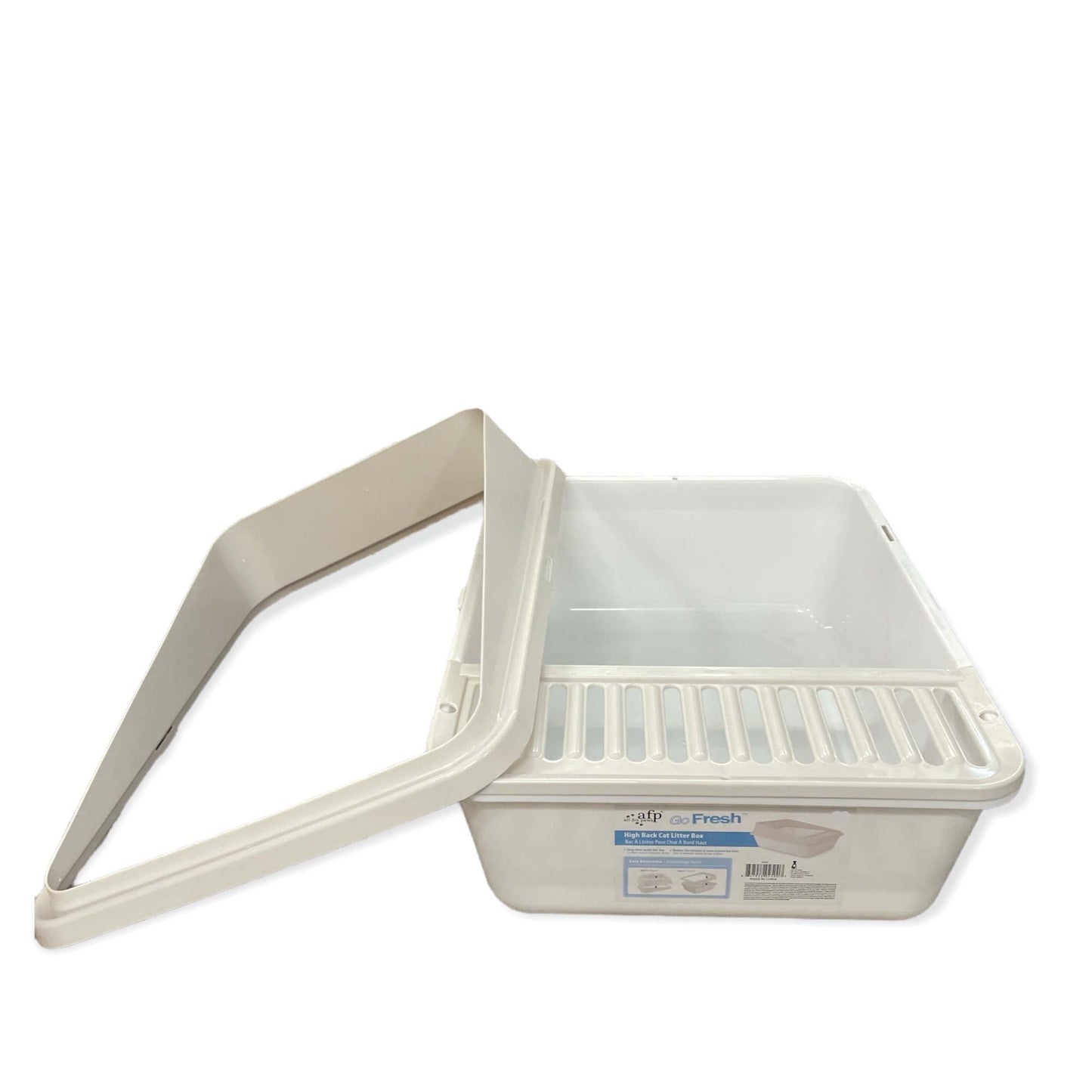 High Back Cat Litter Tray Large - Pet Fresh Clean Kitten Toilet Box - view 2