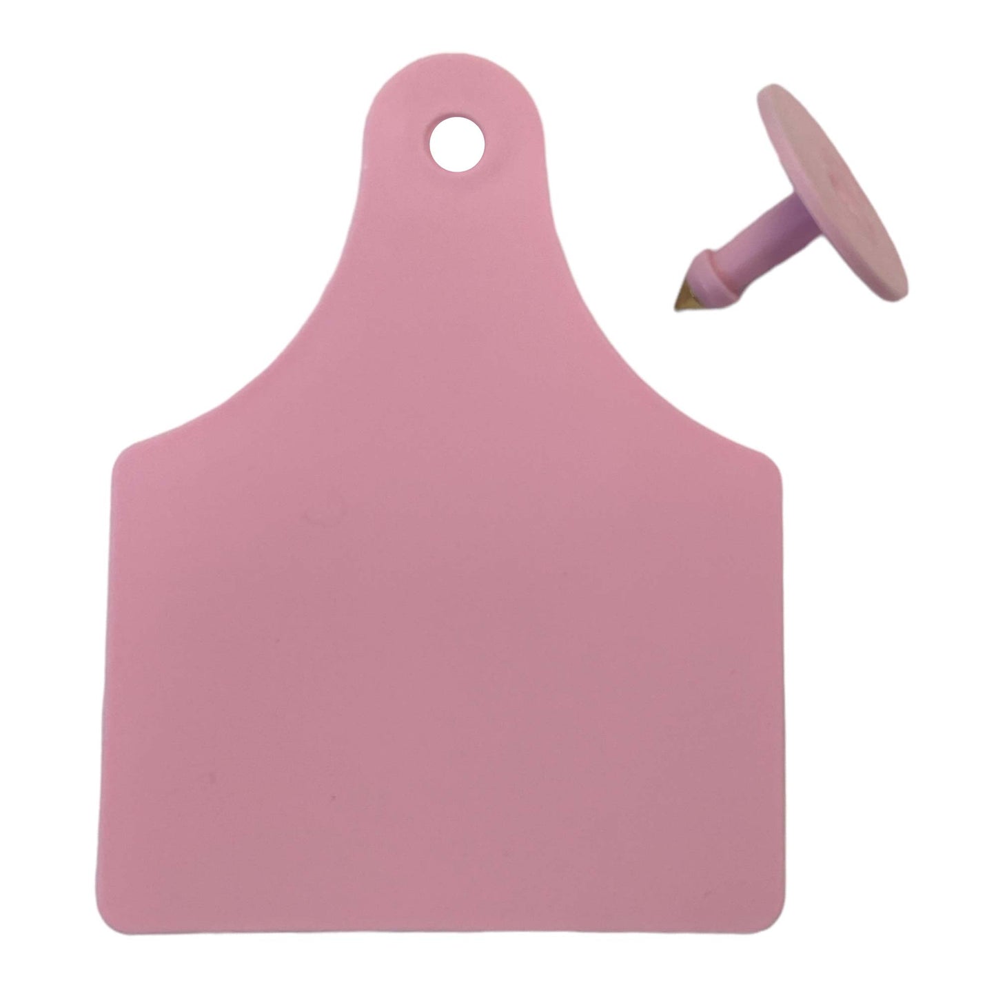 100x Cattle Ear Tags 7x10cm Set - Large Pink Blank Cow Sheep Livestock Label - view 4