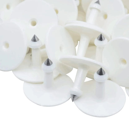 100x Cattle Ear Tags 5x4cm Set - Small White Blank Sheep Pig Livestock Label - view 2