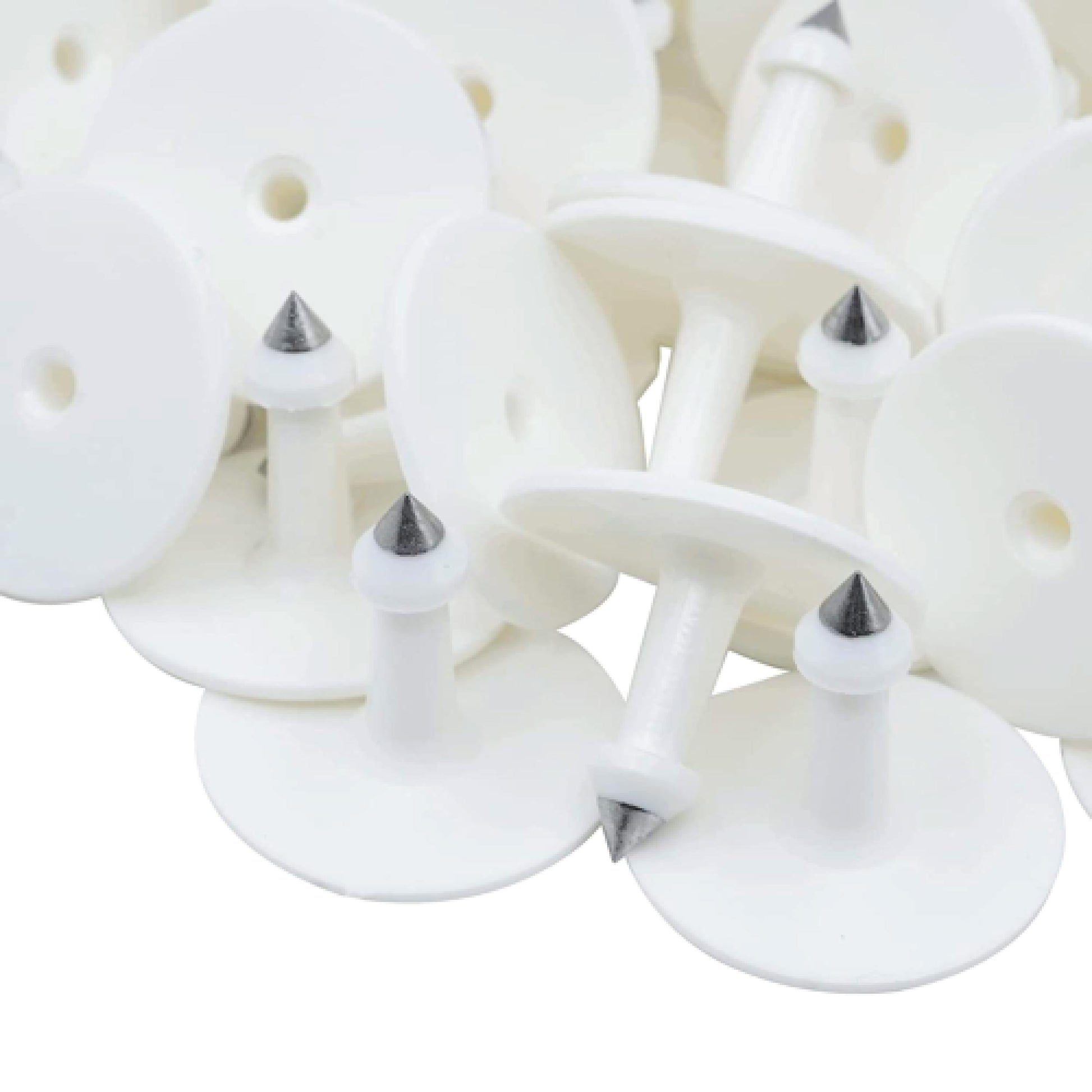 100x Cattle Ear Tags 6x7cm Set - Medium White Blank Cow Sheep Livestock Label - view 4