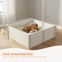 Rooster Farms 0.95m PVC Dog Whelping Box Puppy Birthing Pen - Anti-Crush Rail - view 2