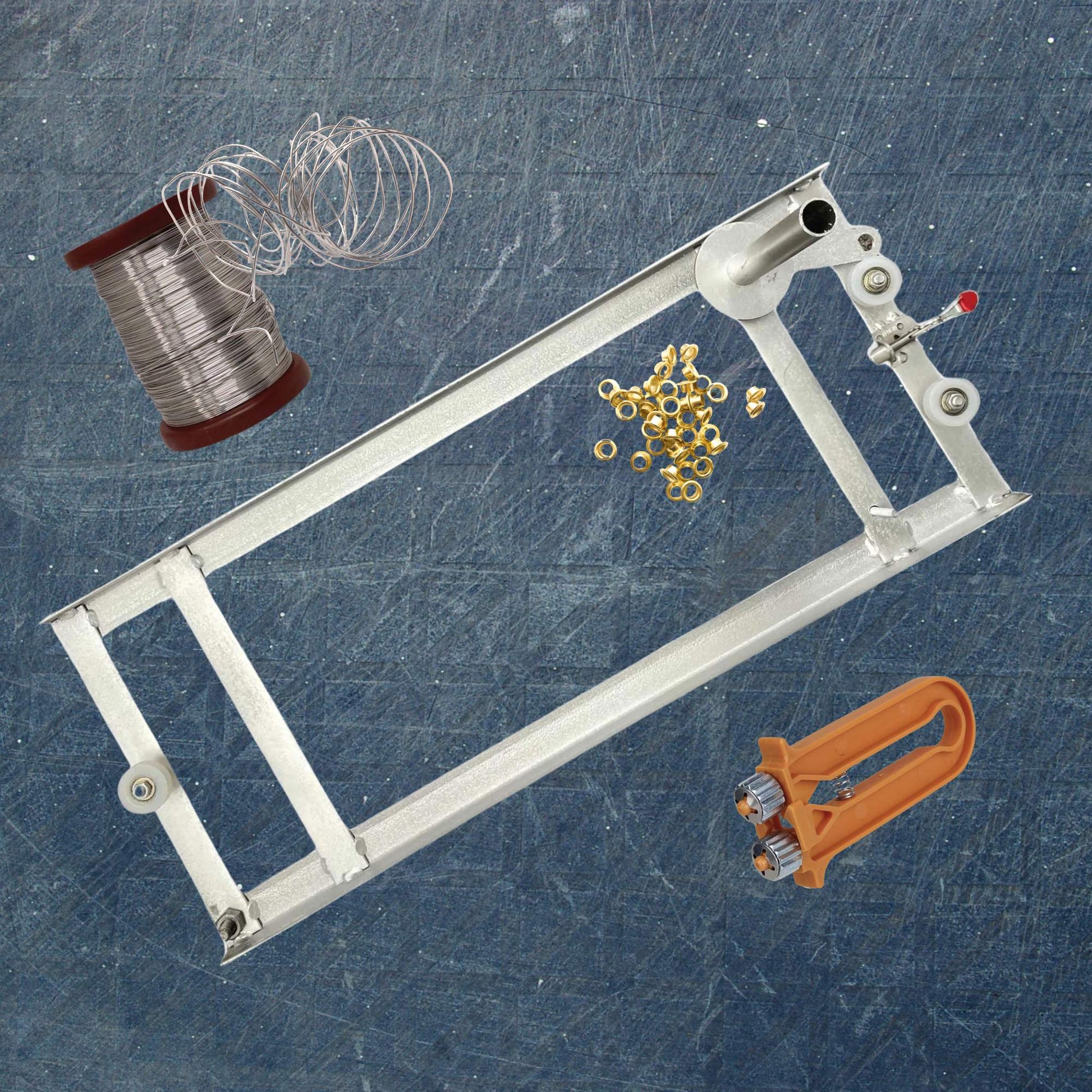Beekeeping Kit - Wiring Board + 500g Wire + Crimper + 1000 Bee Frame Eyelets - view 2