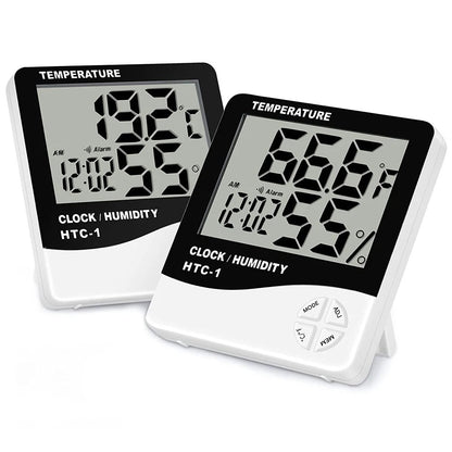 Miosh Indoor Temperature and Humidity Thermometer White - view 2