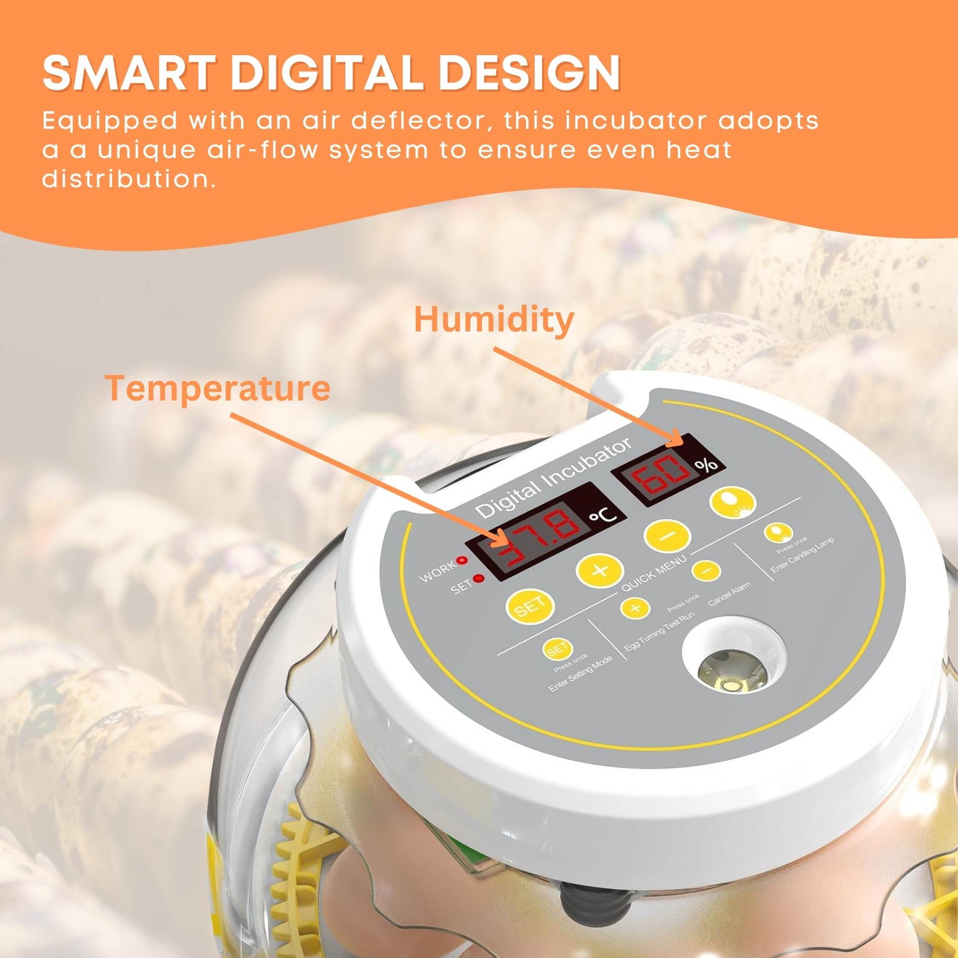 Automatic 8 / 18 Egg Incubator - Electrical Turning Chicken Quail Duck Hatching - view 6