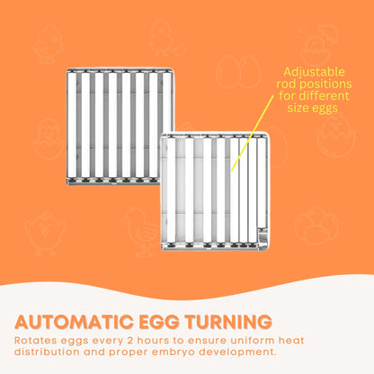 Automatic 70 Egg Incubator - Electric Digital Turning Chicken Quail Duck Hatching - view 5