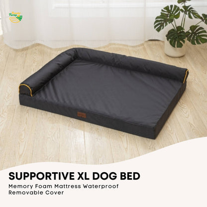 Rooster Farms Supportive Dog Bed XL Grey - Egg Crate Foam Waterproof Mattress - view 2