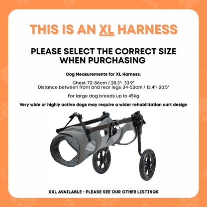Rooster Farms Large Dog Wheelchair XL Harness - Adjustable Back Leg Aid - view 3