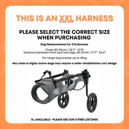 Rooster Farms Large Dog Wheelchair XXL Harness - Adjustable Back Leg Aid - view 3