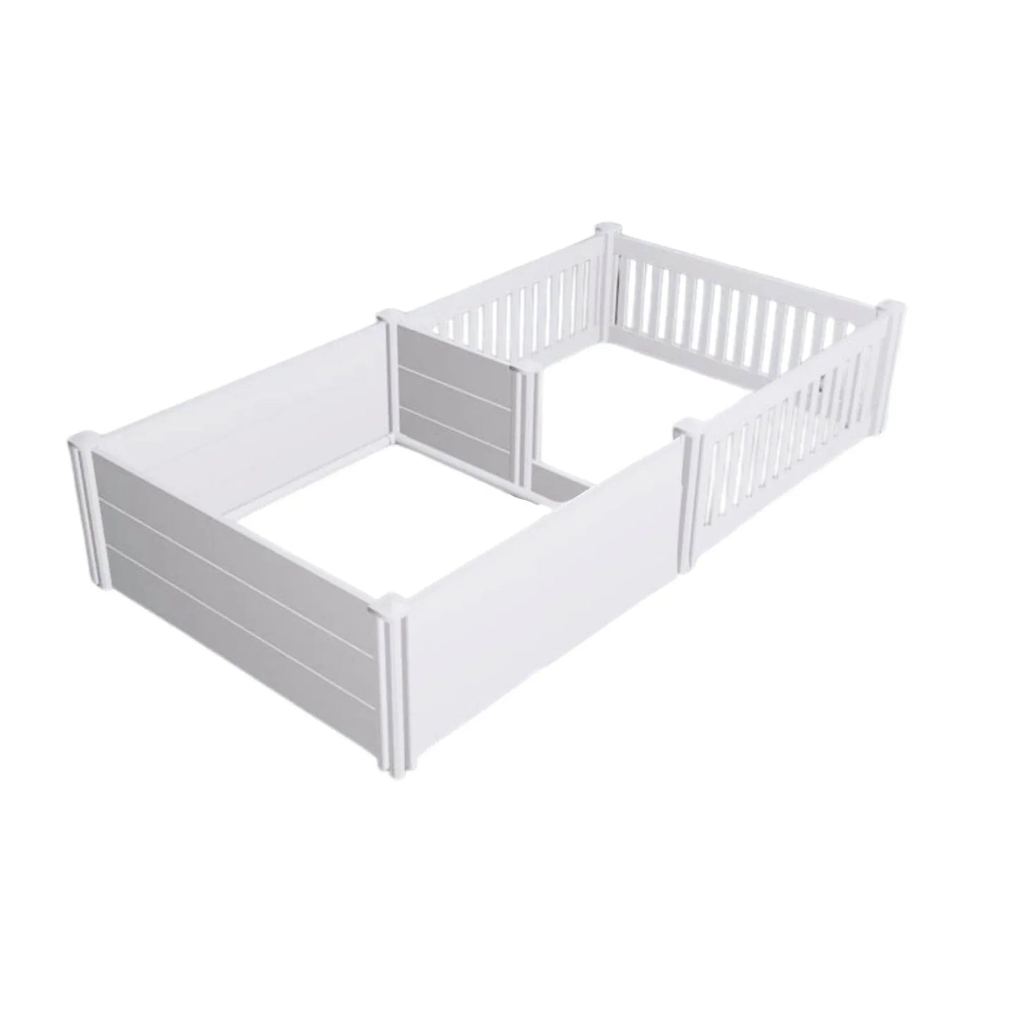Rooster Farms 1.9m x 0.95m PVC Dog Whelping Box + Playpen Kit - Anti-Crush Rail