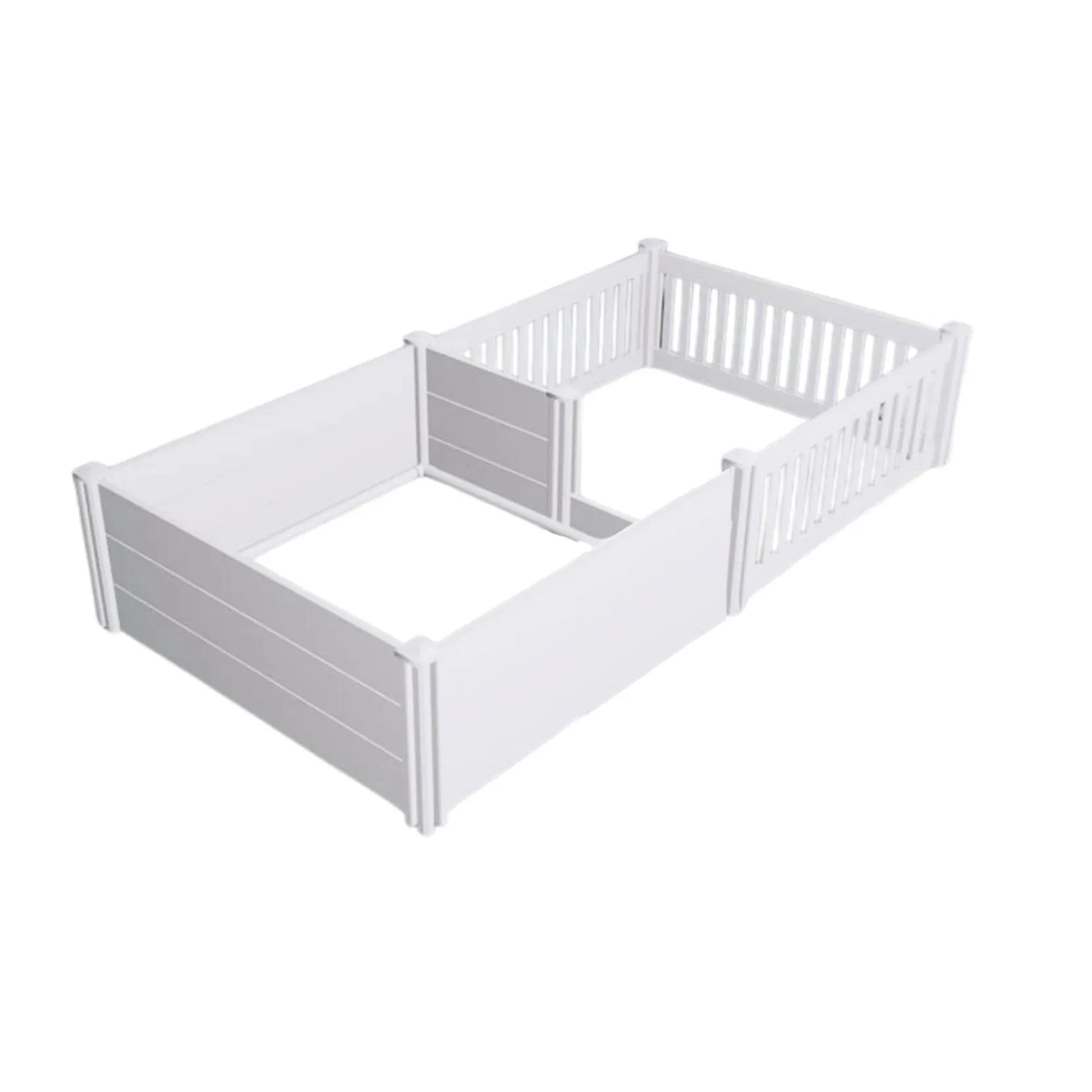 Rooster Farms 1.9m x 0.95m PVC Dog Whelping Box + Playpen Kit - Anti-Crush Rail